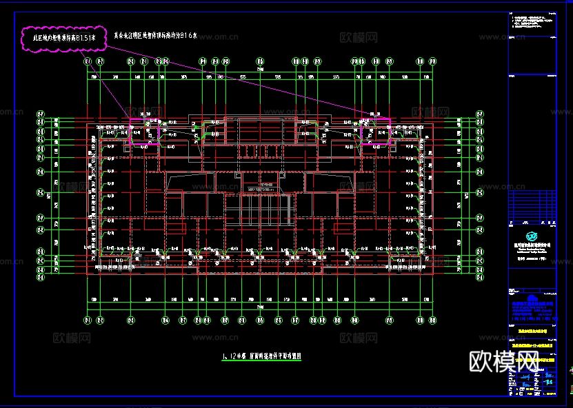 2019年【建筑幕墙设计CAD】温州住宅幕墙审图完成版图纸cad施工图