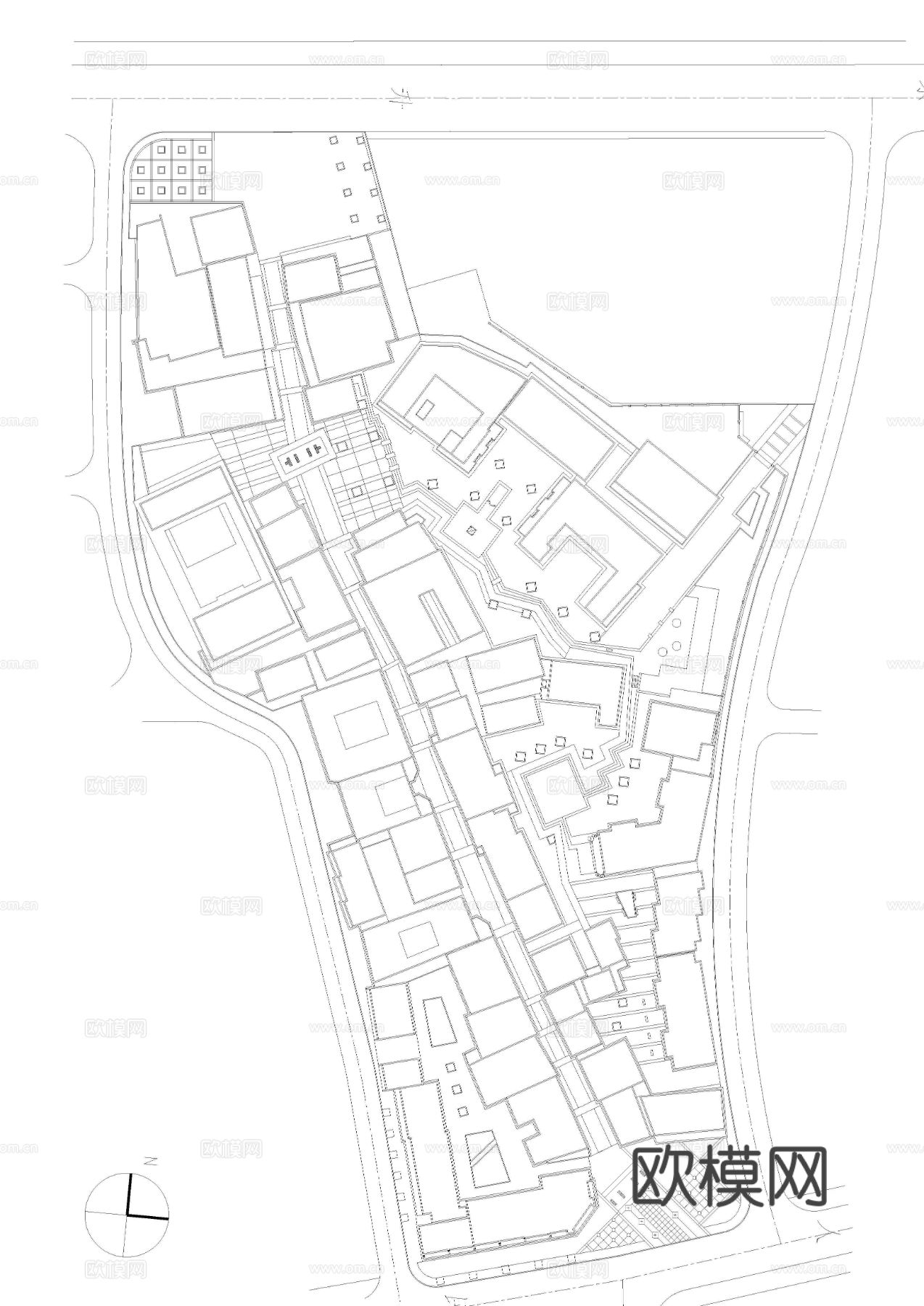 商业街全套环境景观完整版cad施工图