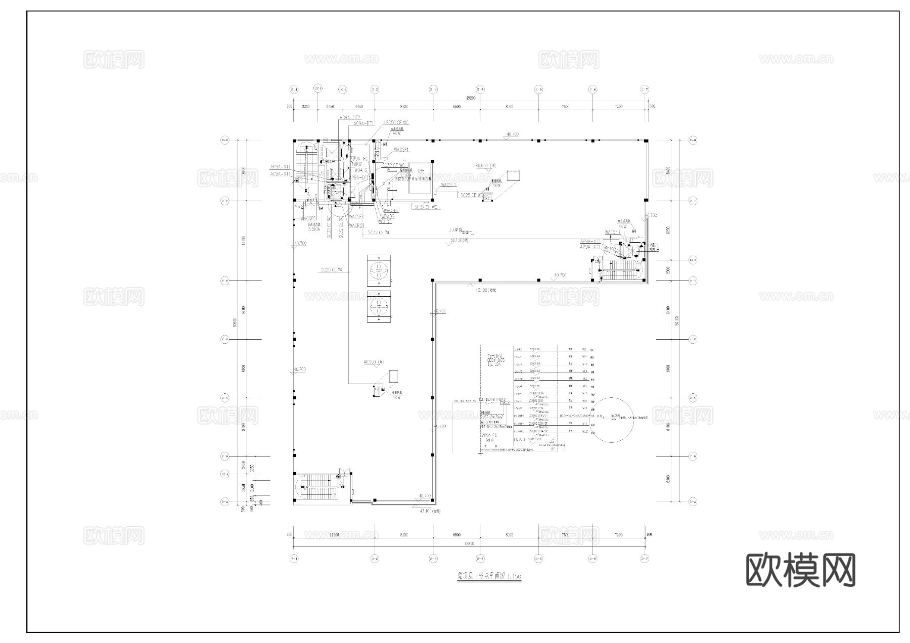 高新科技研发生产中心太阳能布置图cad施工图下载（渲染图4）