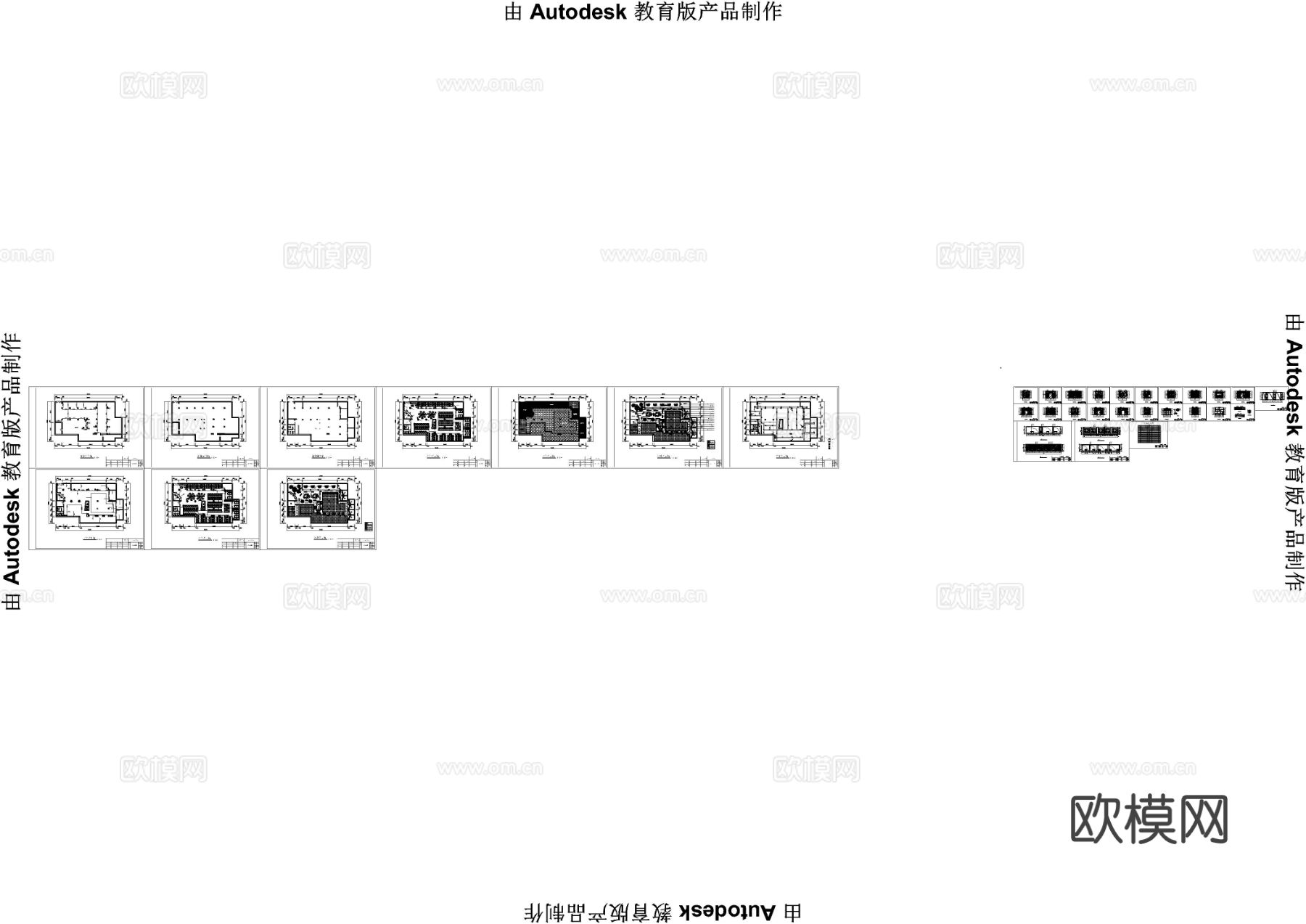 一套网吧装修cad施工图下载（渲染图5）