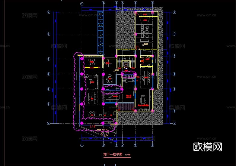 2019年【建筑幕墙设计CAD+SU】展示中心幕墙cad施工图