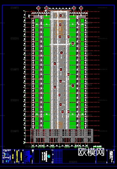 2019年【建筑幕墙设计CAD】温州住宅幕墙审图完成版图纸cad施工图