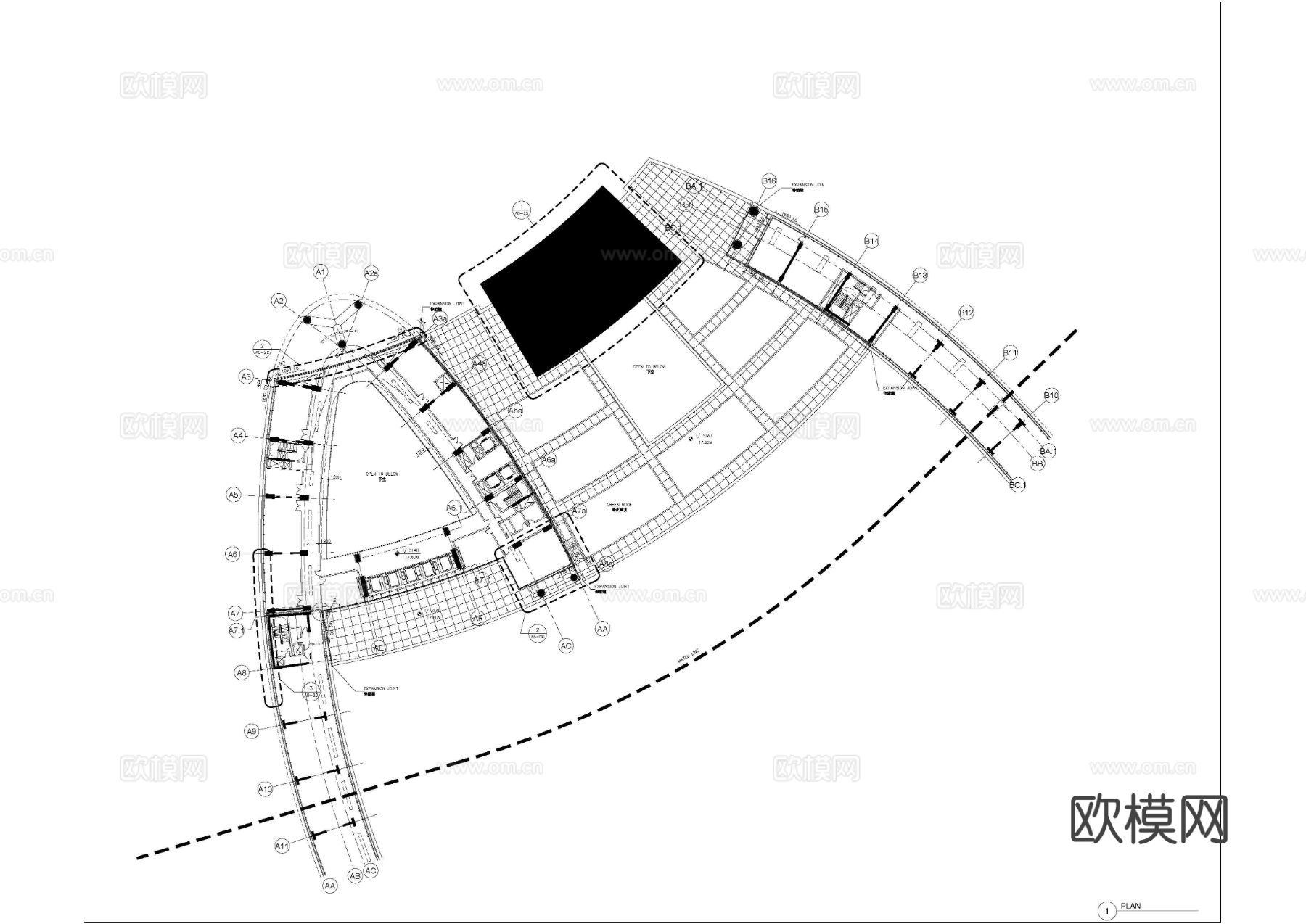 凯悦酒店景观完整版cad施工图