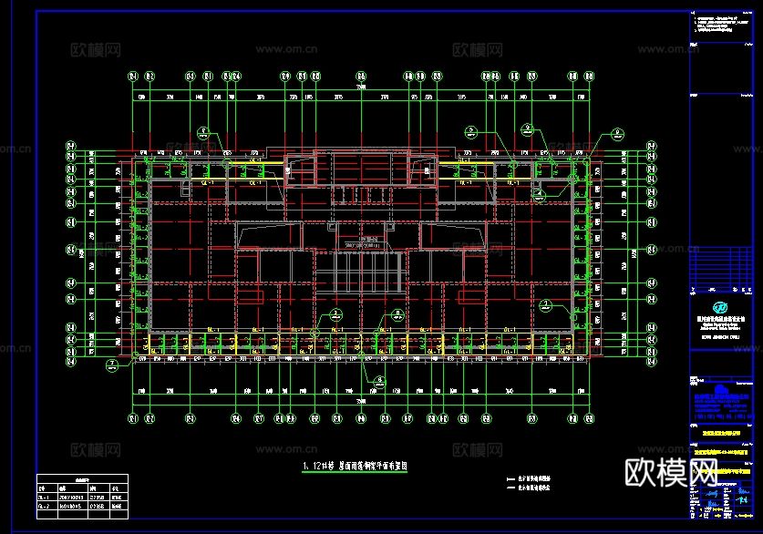 2019年【建筑幕墙设计CAD】温州住宅幕墙审图完成版图纸cad施工图