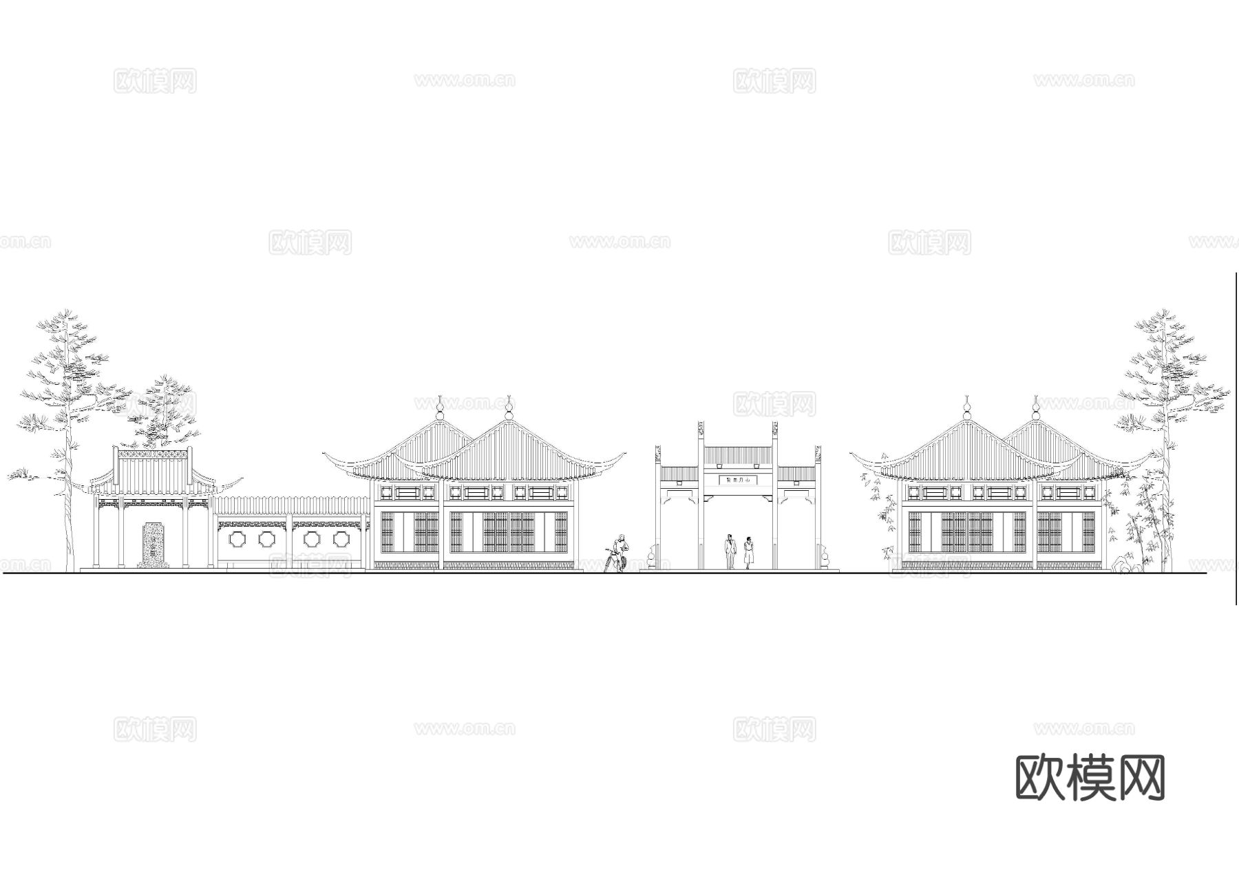 黄埔区古城公园环境规划设计cad施工图