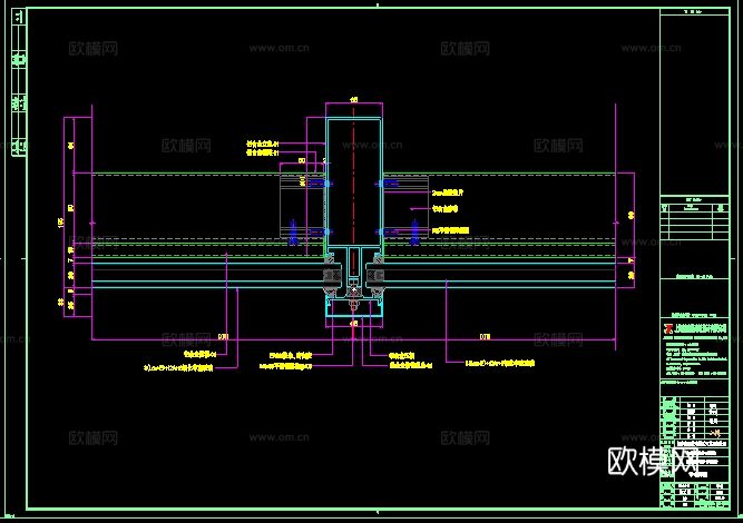 2020年【建筑幕墙设计CAD】大型商业购物中心综合体项目cad施工图