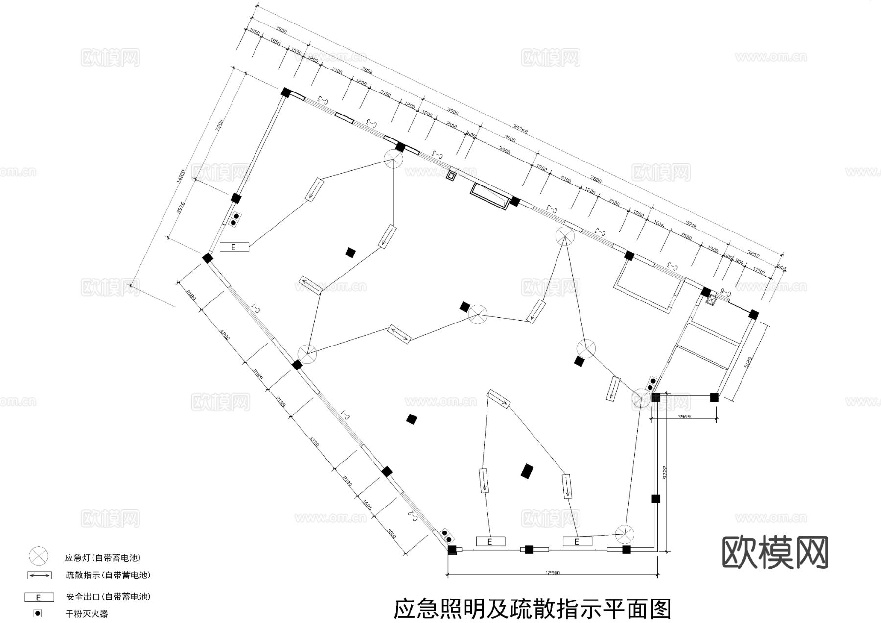 喵喵网吧cad施工图