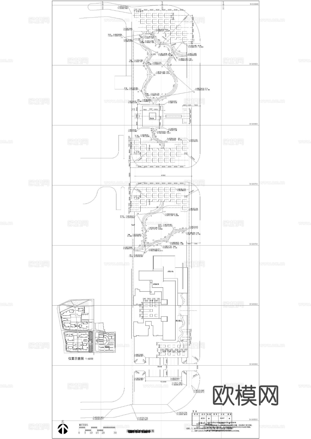 故事小区景观cad施工图