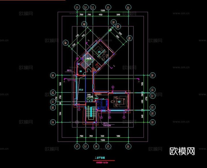 各地室內(nèi)民宿建筑施工圖是詳細(xì)規(guī)劃和設(shè)計(jì)資料包c(diǎn)ad施工圖下載(渲染圖2)