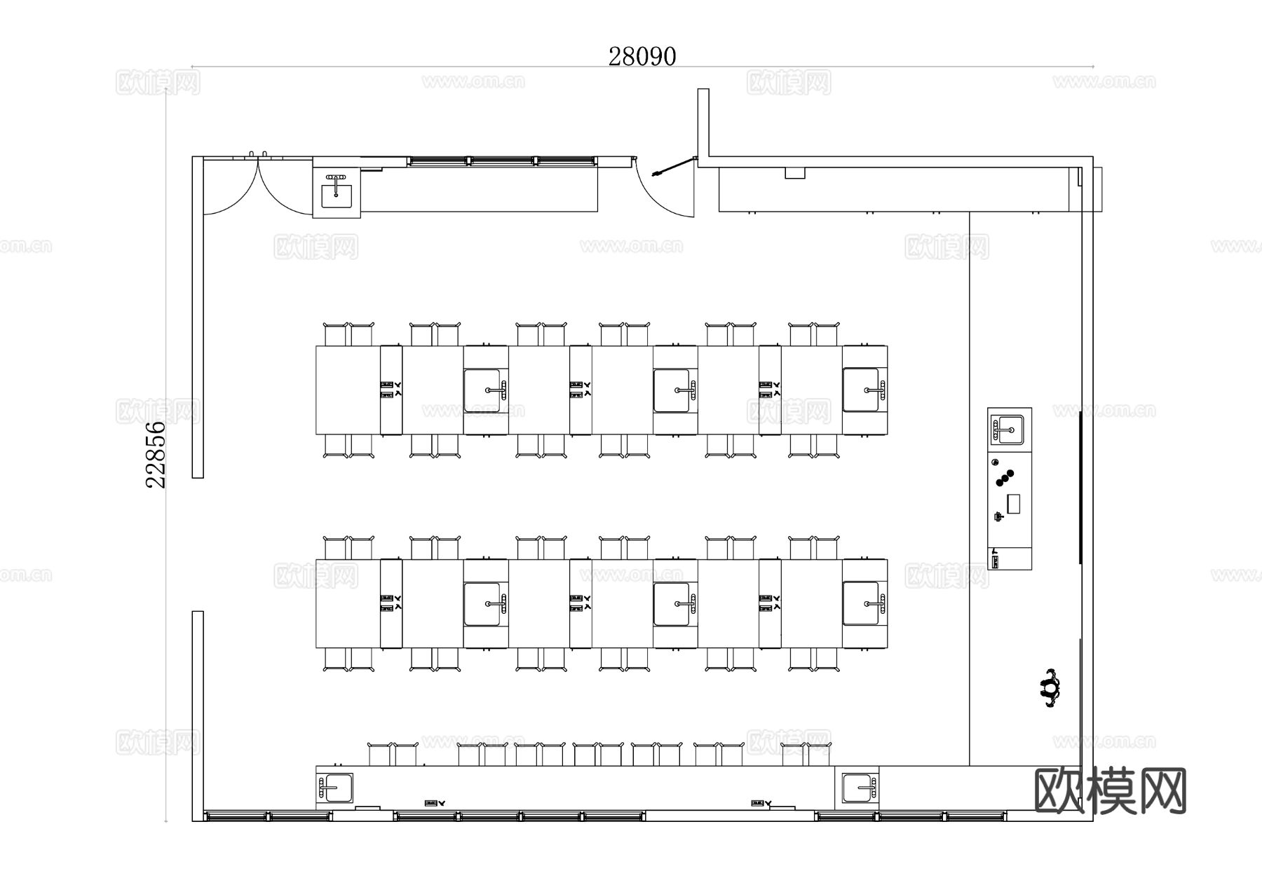 实验教室 科研实验室 教学实验室 实验室课堂 学生实验室cad施工图