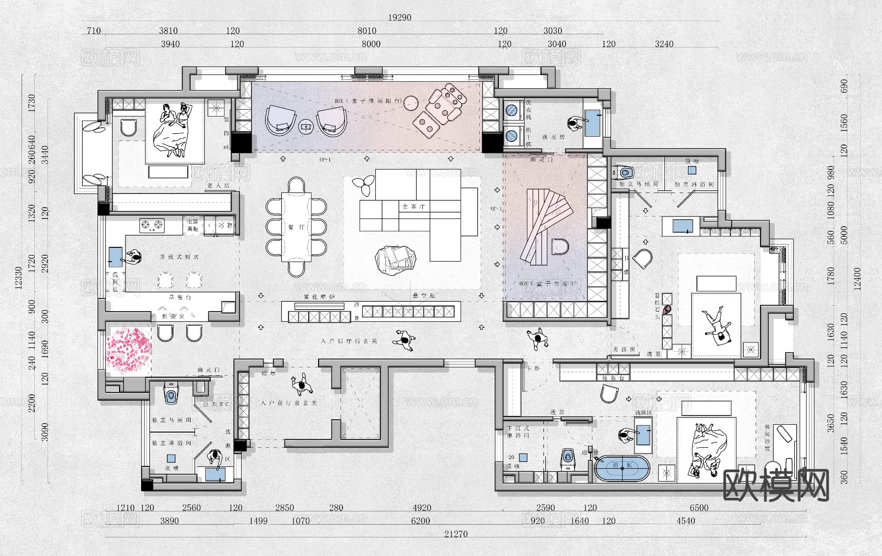 曾师制作 230² 家装方案CAD施工图