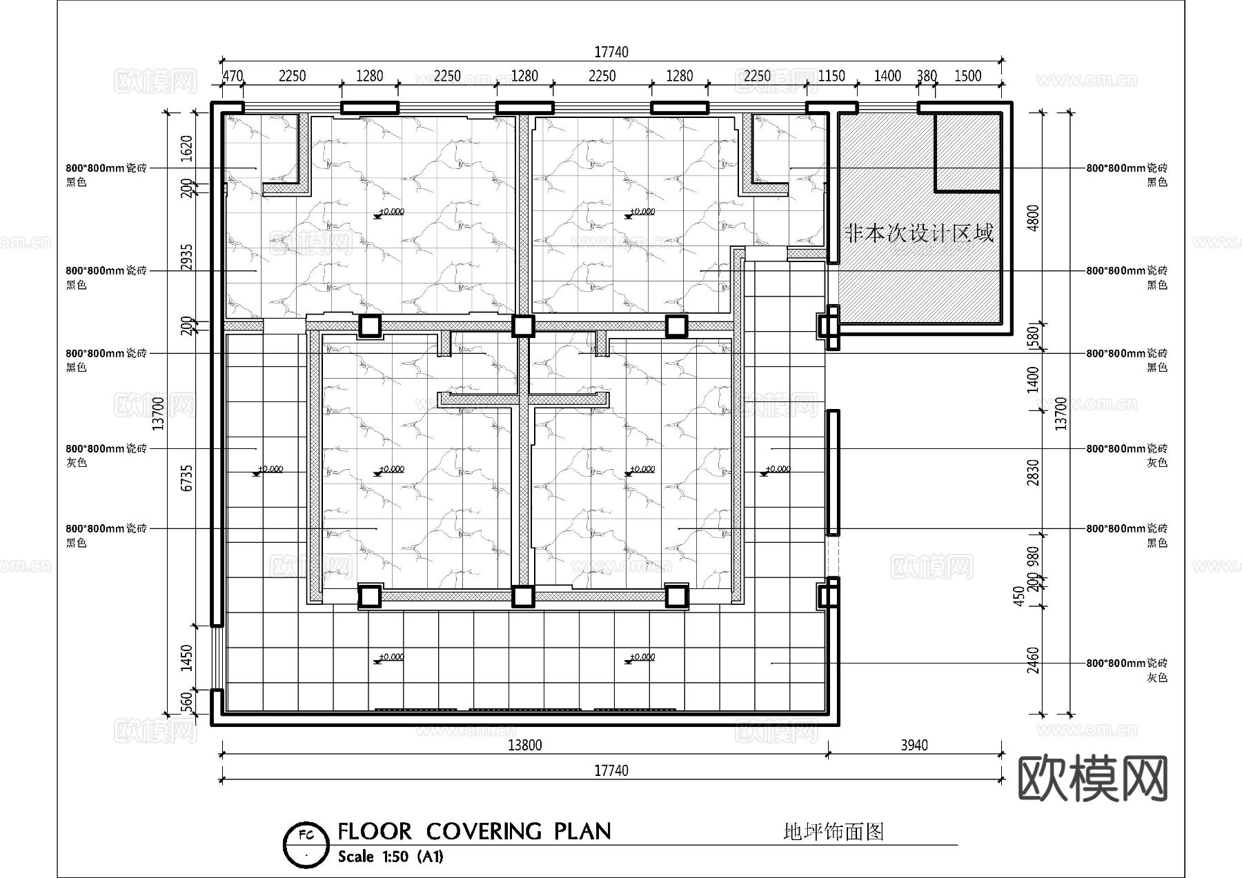 唱吧KTV包房CAD施工图