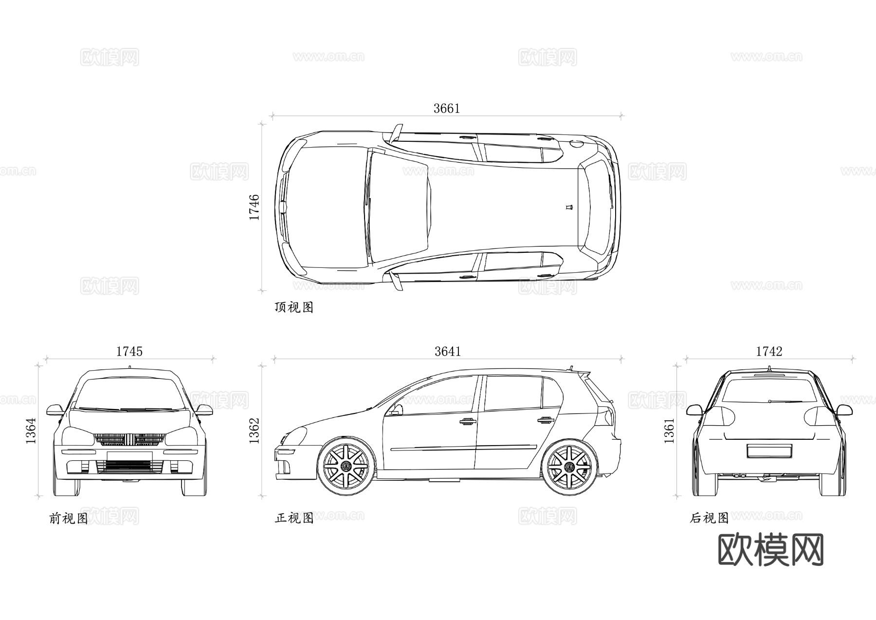 紧凑型车 小型轿车 经济型车 紧凑级轿车 城市小型车cad大样图下载