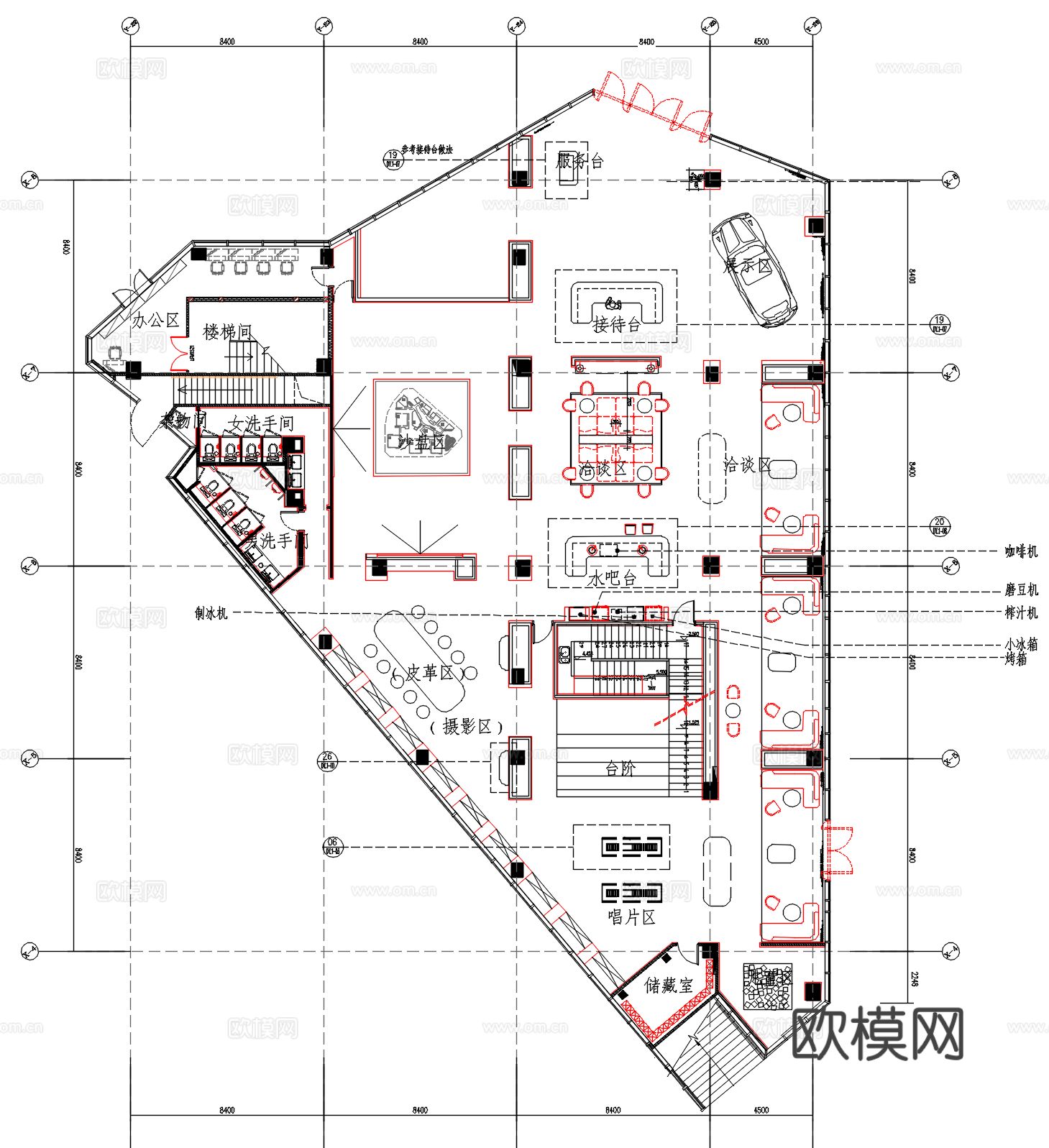 北京台湖城市之光东望 售楼处示范区CAD施工图