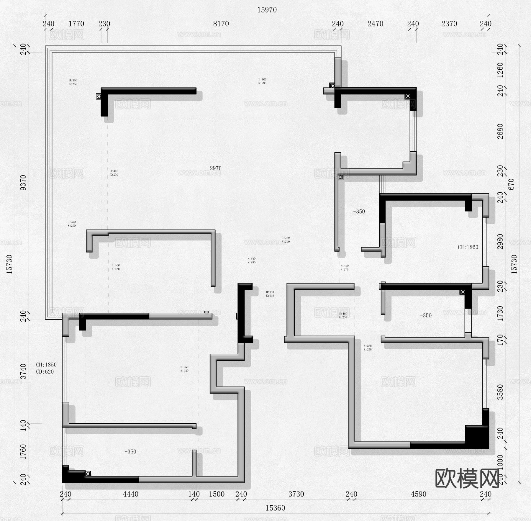 曾师制作 202² 家装方案CAD施工图