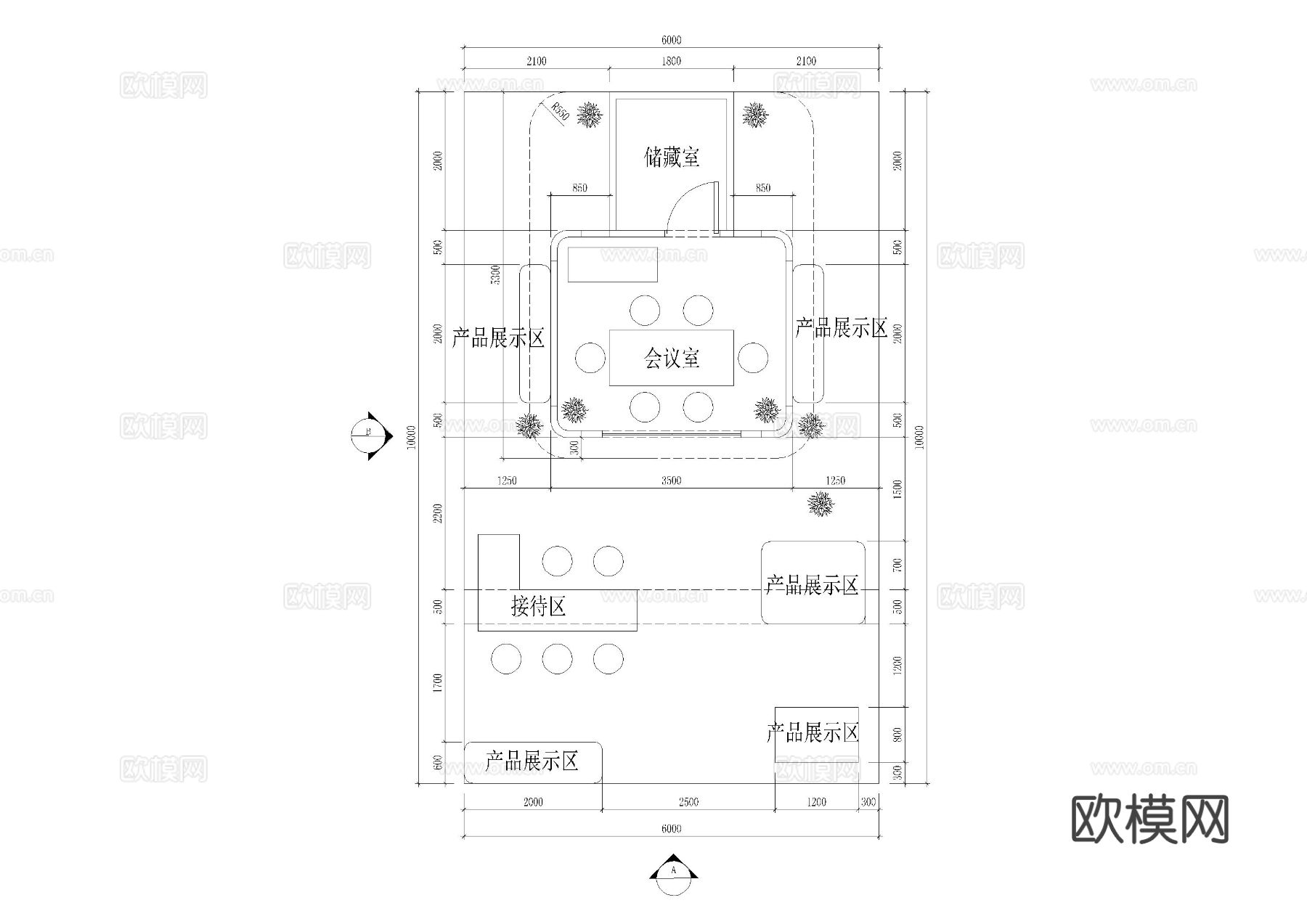 展览模型柜体CAD图库