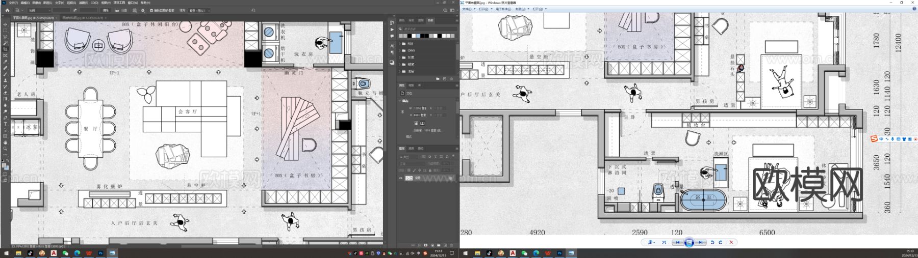 曾师制作 230² 家装方案CAD施工图