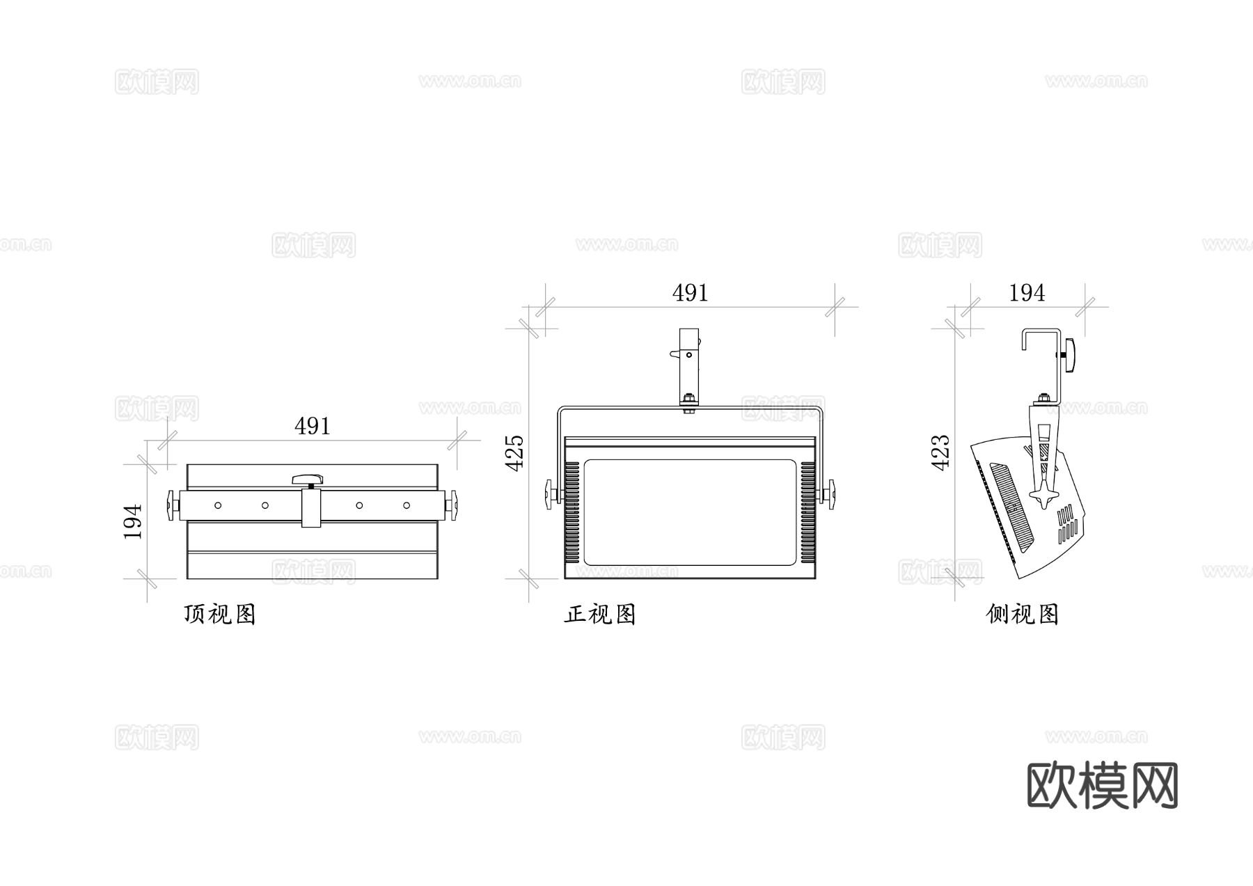 闪光灯 strobo灯 闪烁灯cad图库