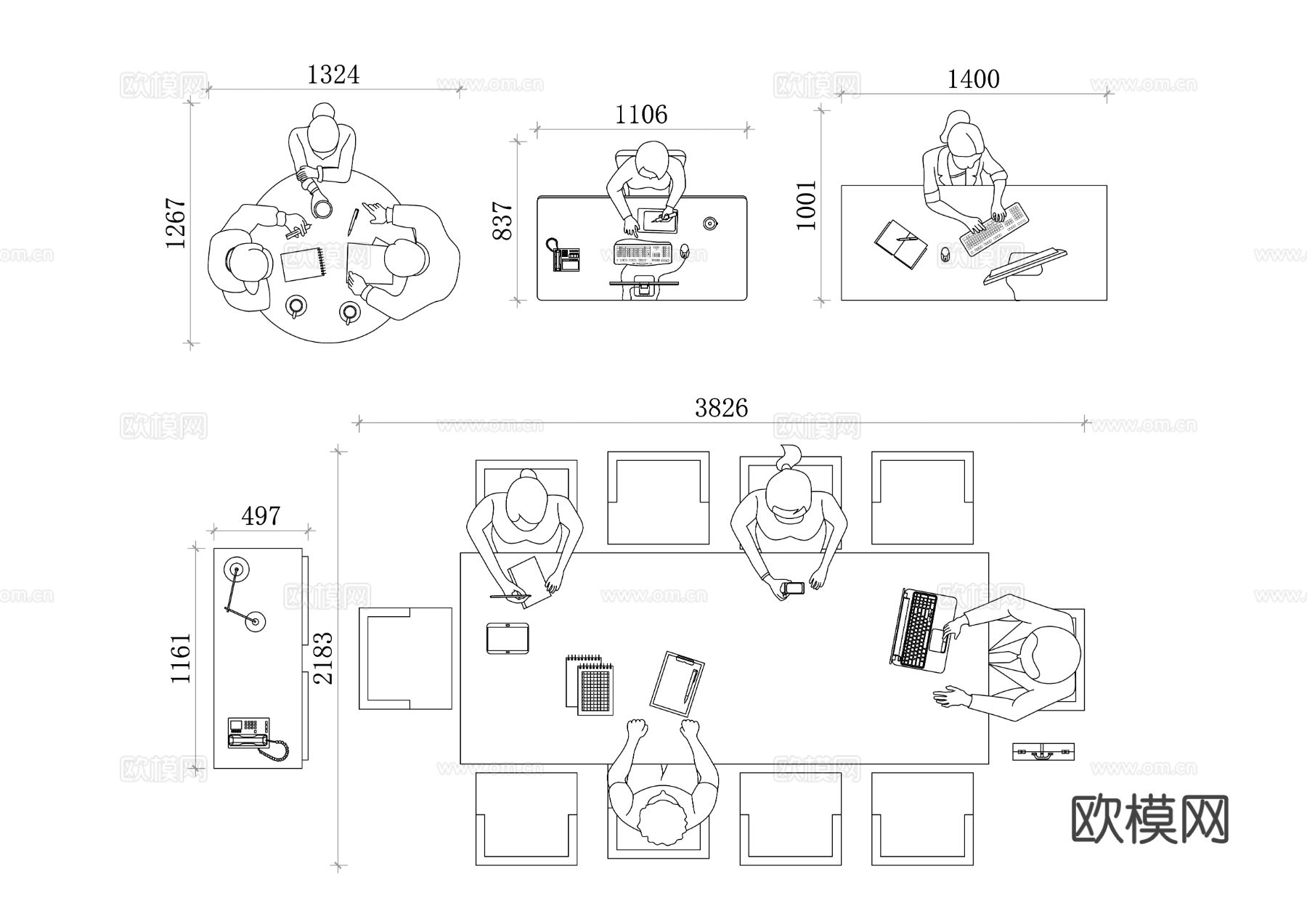 办公室工作 白领工作 职场办公 办公室职场 企业办公cad大样图下载