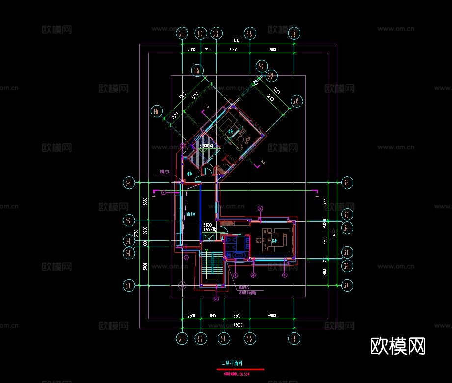 各地室内民宿建筑cad施工图