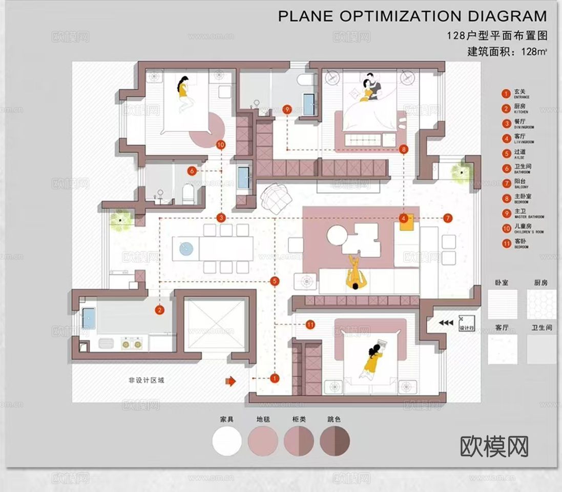 彩屏图库cad填充图案下载（渲染图2）