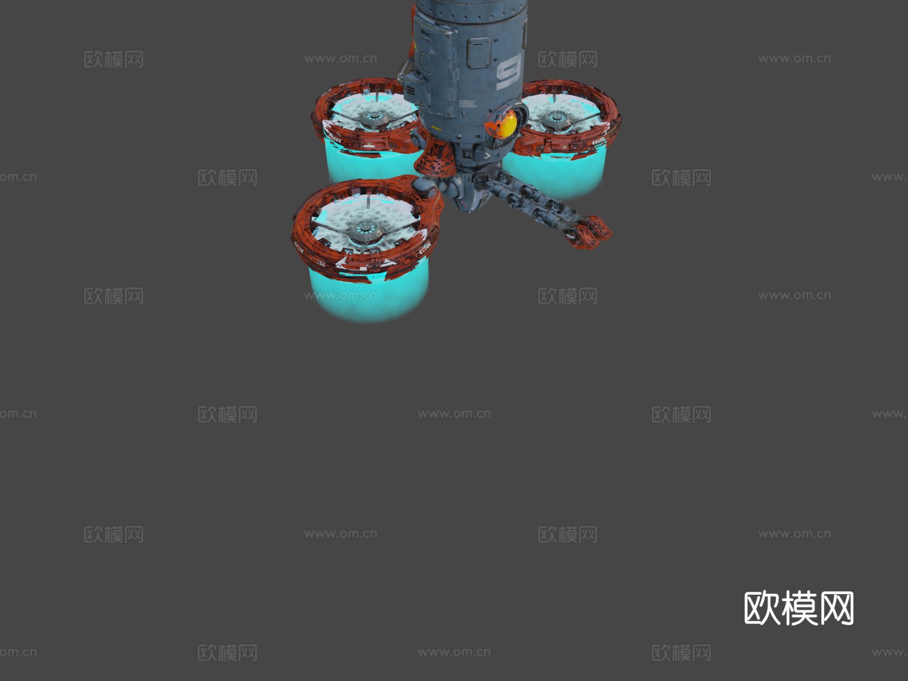 锅炉 无人机su模型下载（渲染图1）