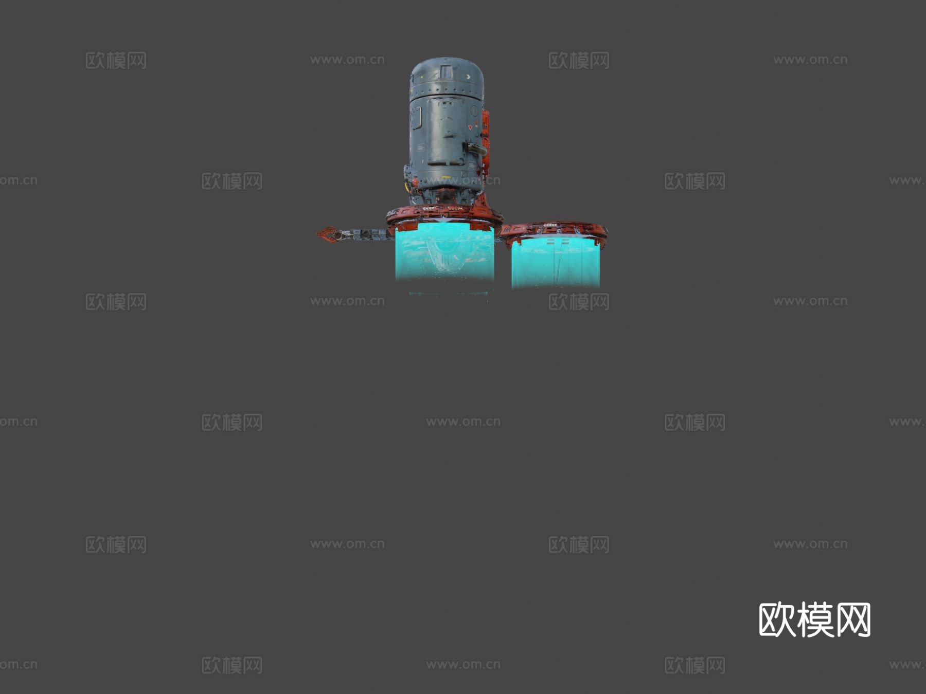 锅炉 无人机su模型下载（渲染图3）