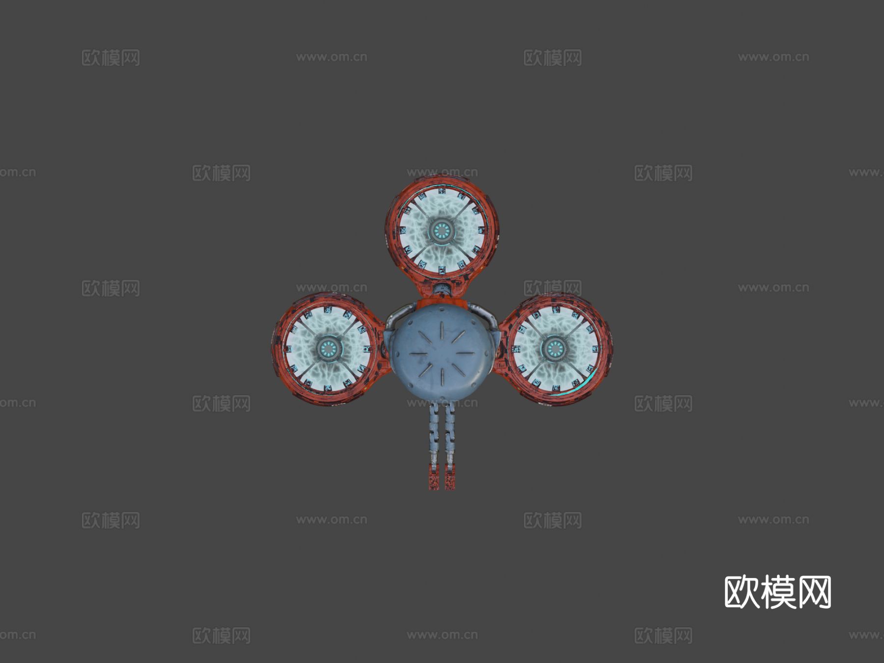 锅炉 无人机su模型下载（渲染图6）