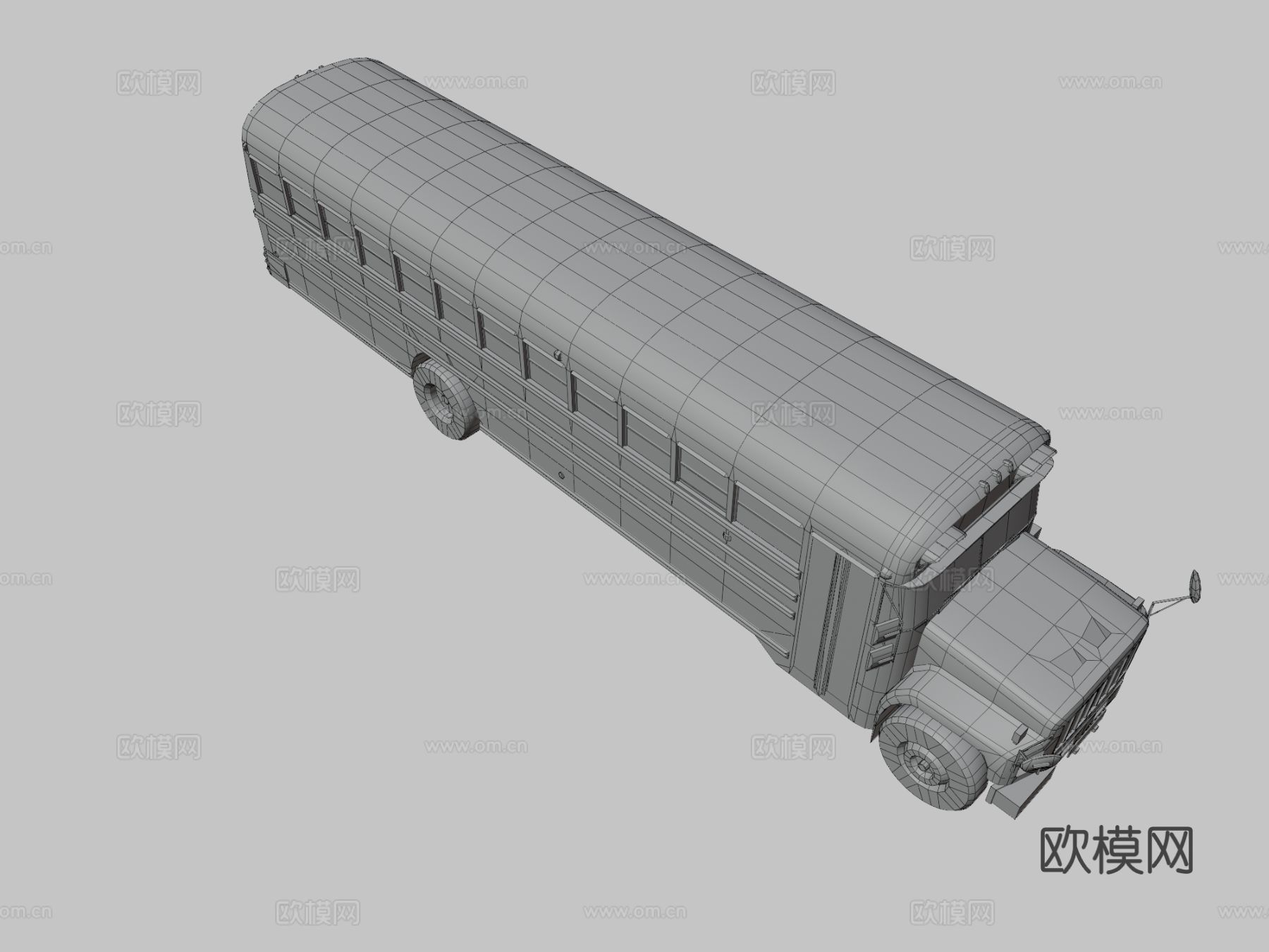 汽车 大巴 校车3d模型