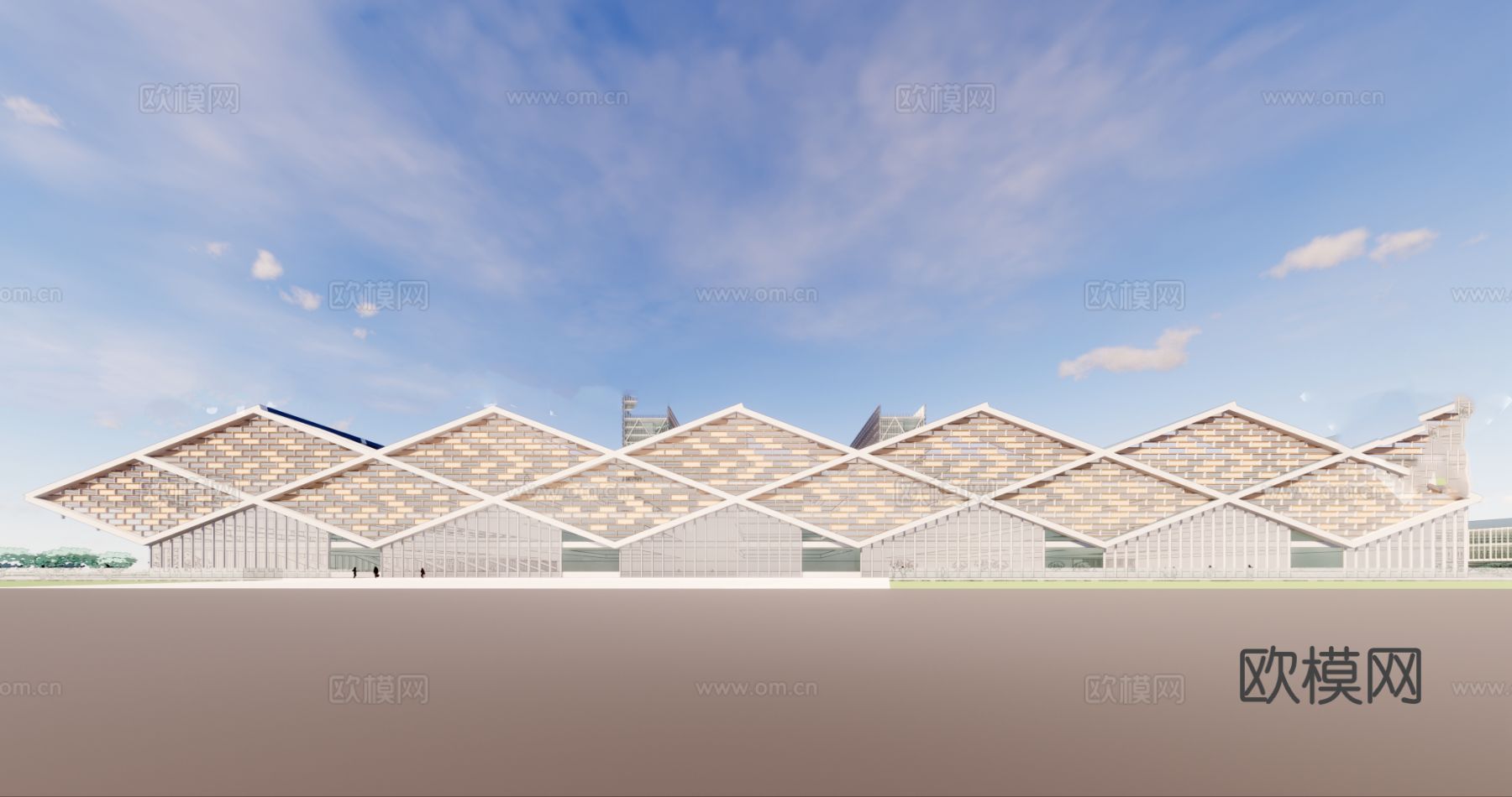 医院医疗 住院部建筑效果图下载（渲染图4）