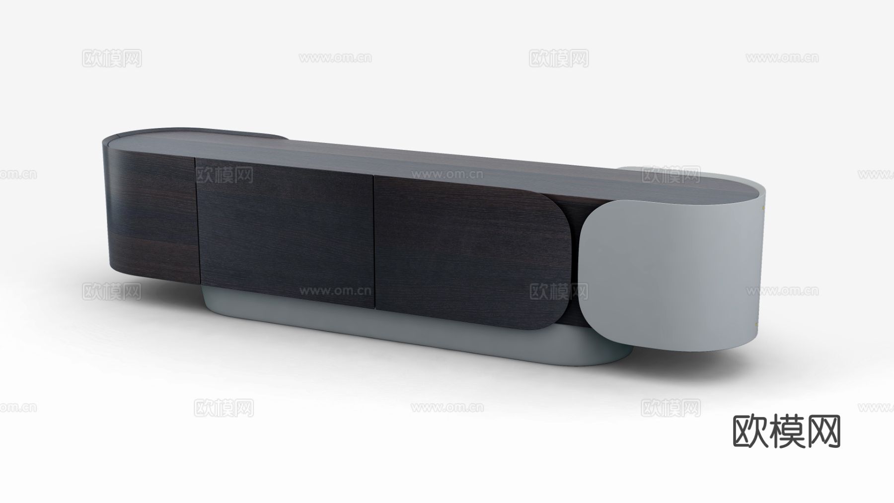 美高美 现代简约电视柜3d模型下载