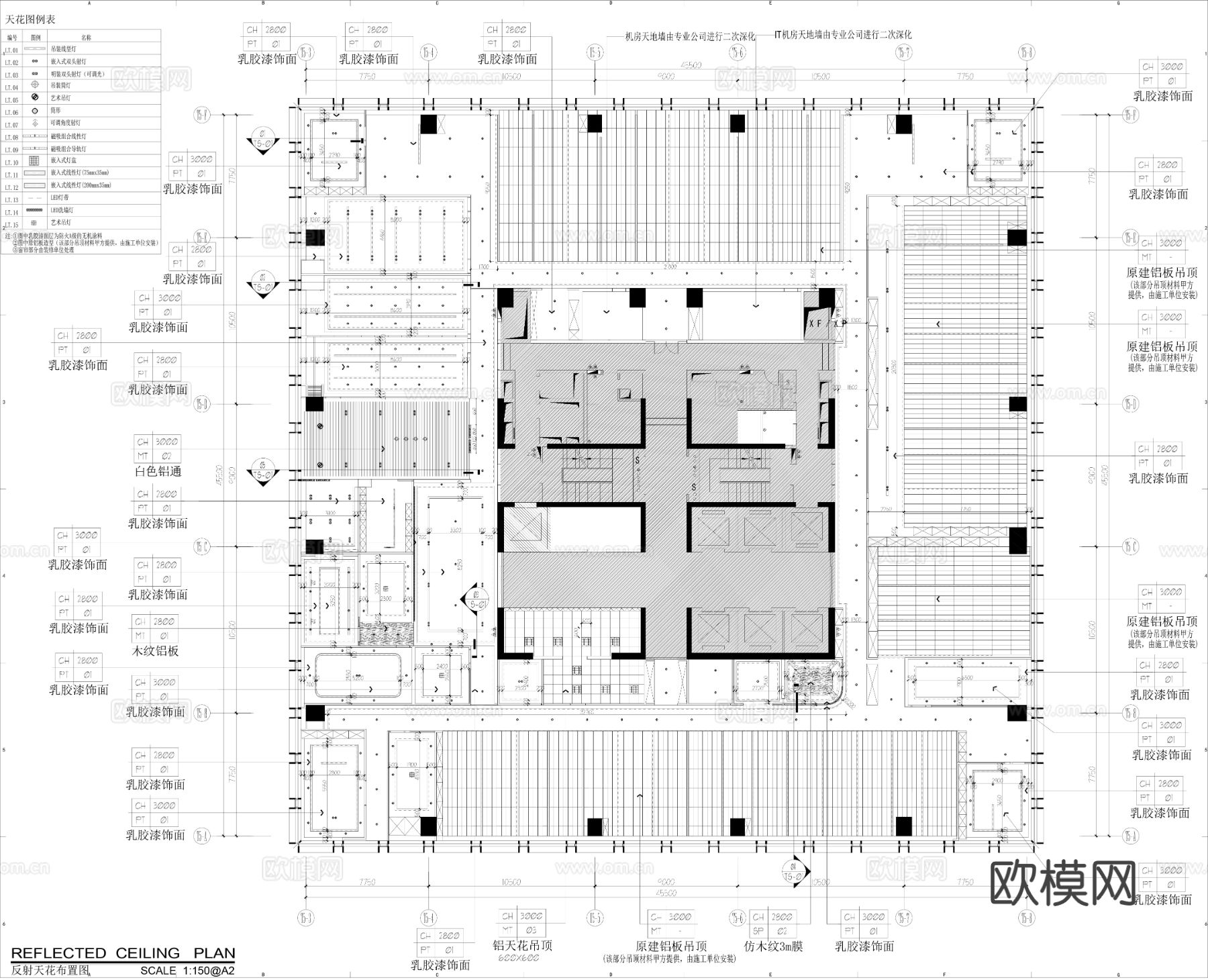 办公空间CAD施工图