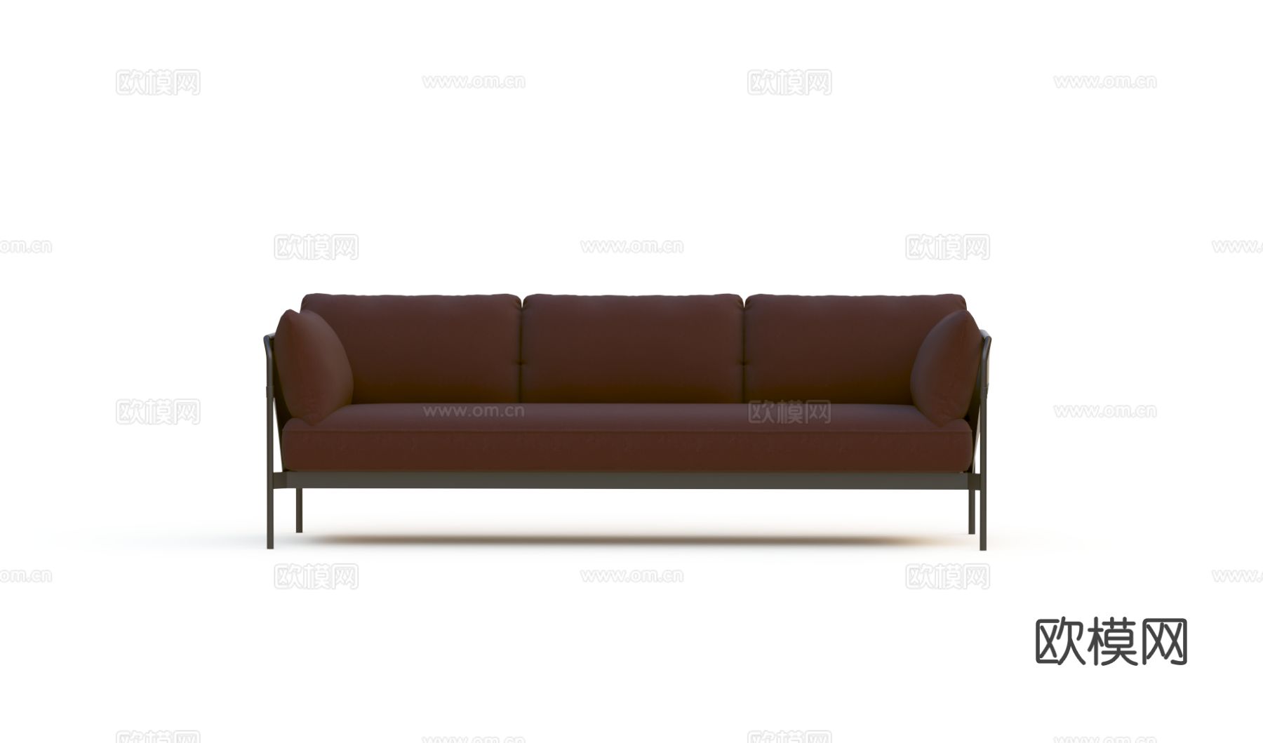東西生活 现代三人沙发3d模型下载
