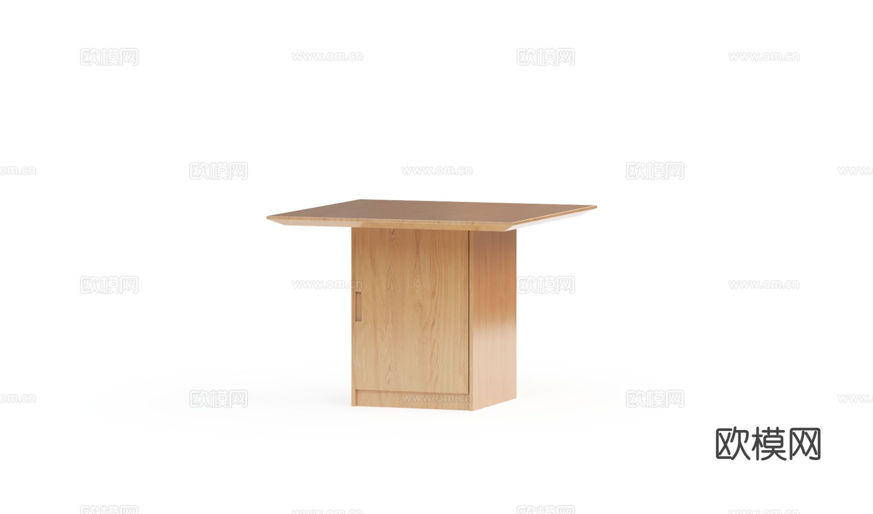 東西生活 原木风泡茶桌 茶台3d模型下载