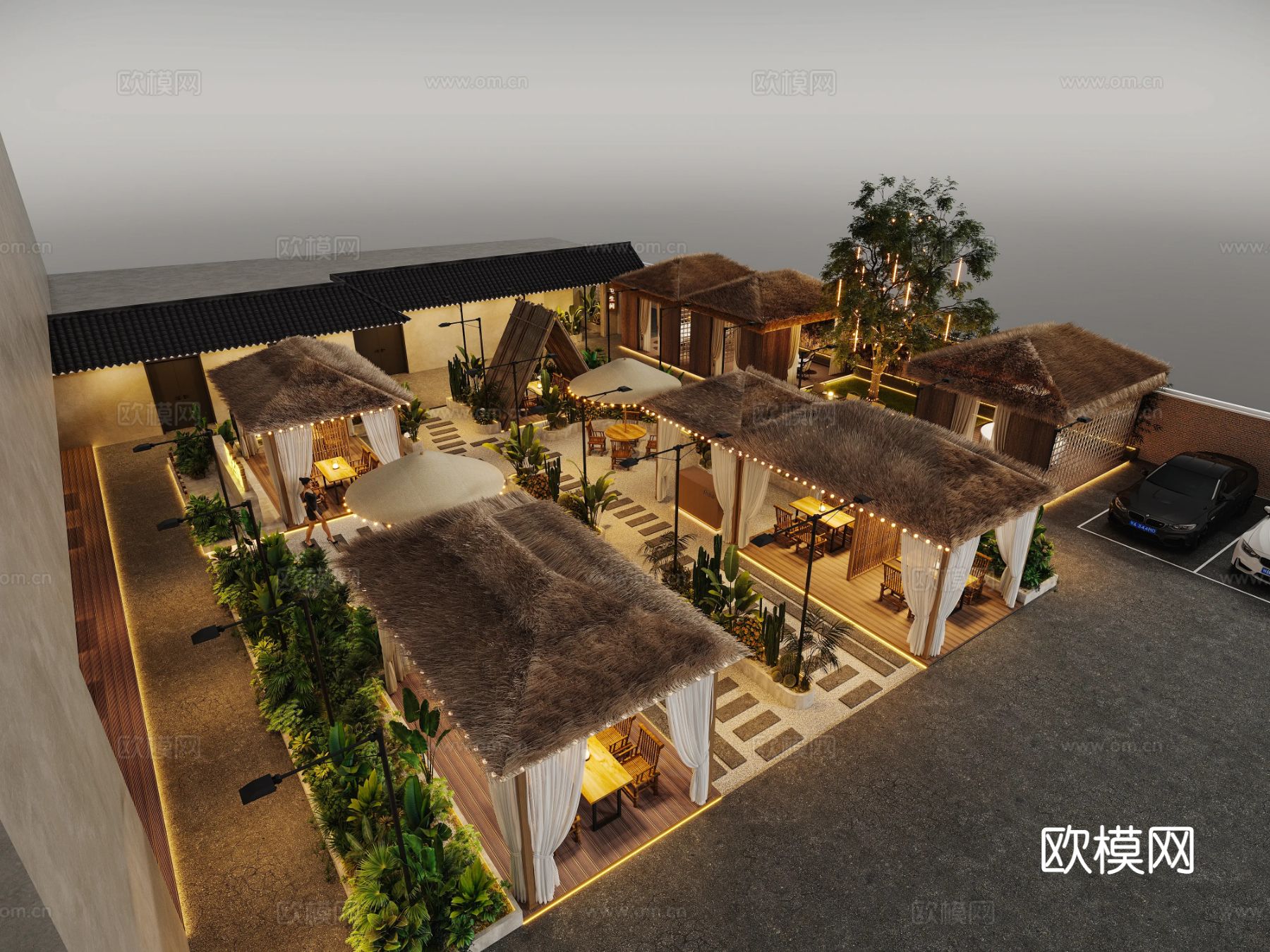 厨乡情商业餐饮项目效果图下载（渲染图20）