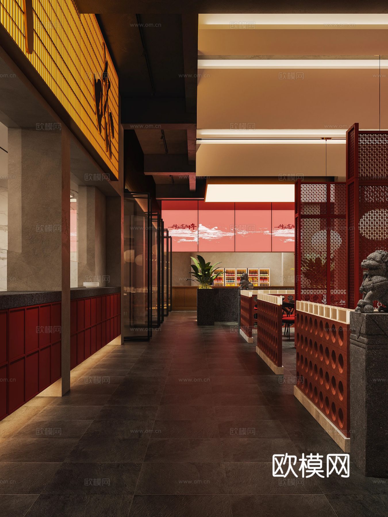 厨乡情商业餐饮项目效果图下载（渲染图5）