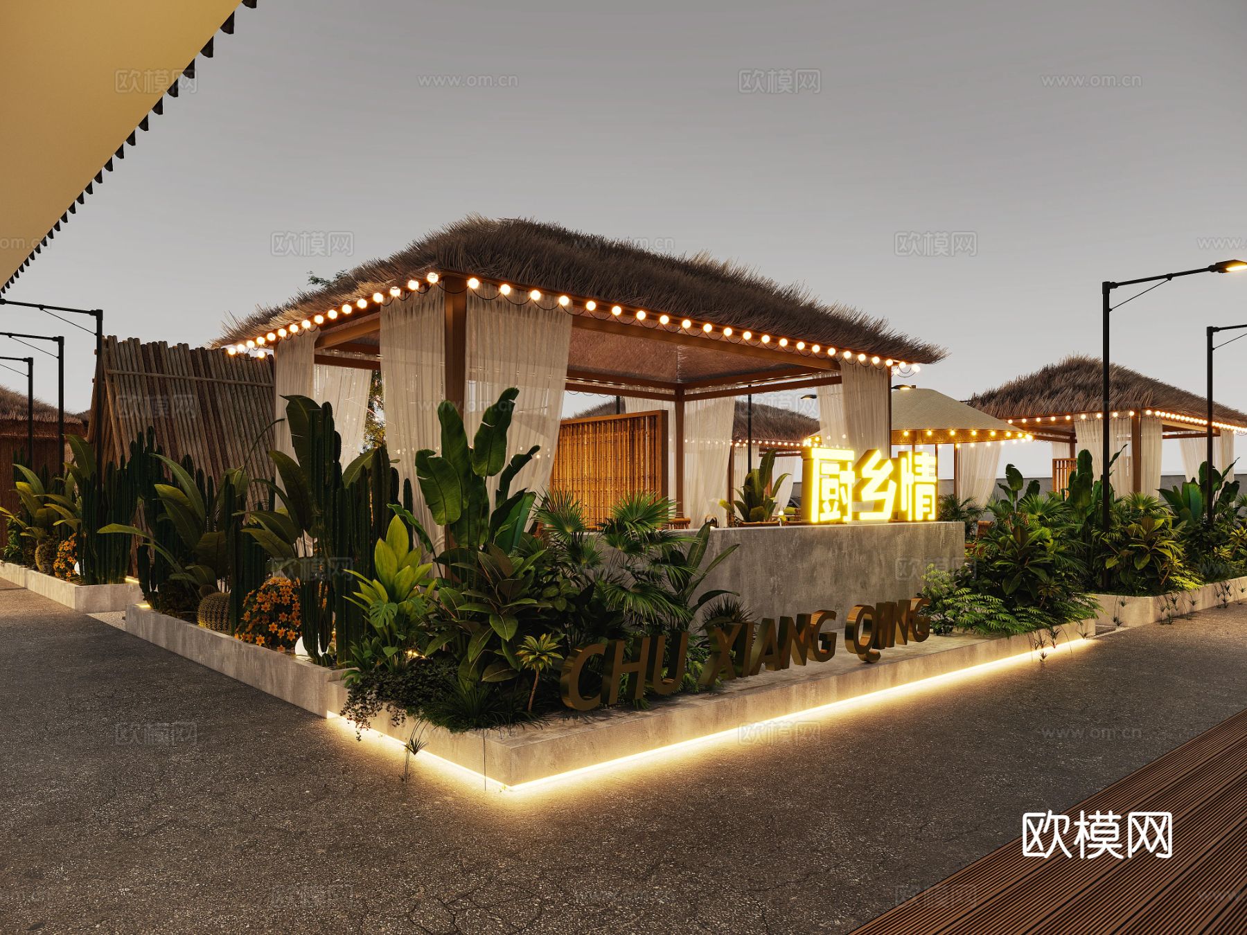 厨乡情商业餐饮项目效果图下载（渲染图10）