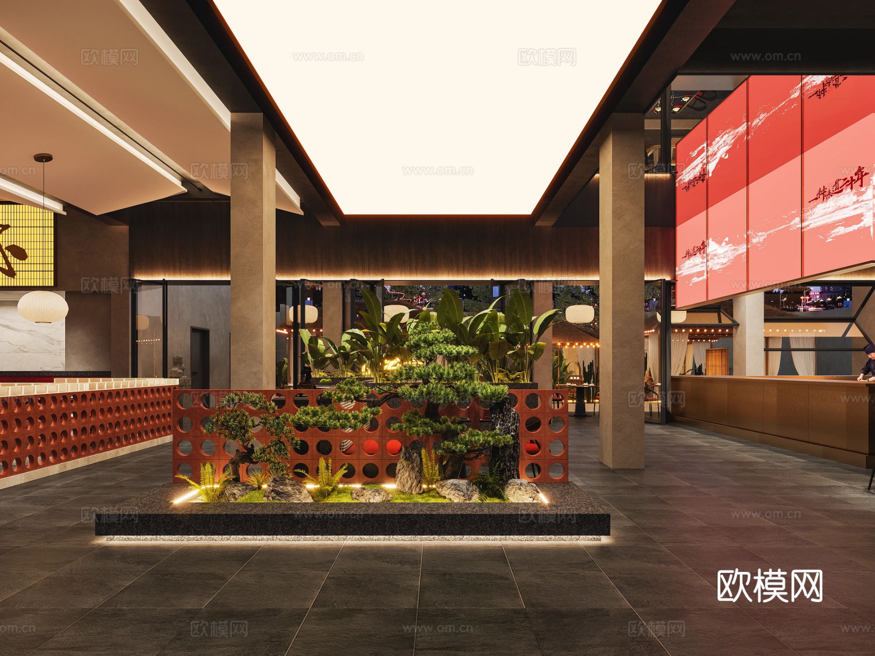 厨乡情商业餐饮项目效果图下载（渲染图19）