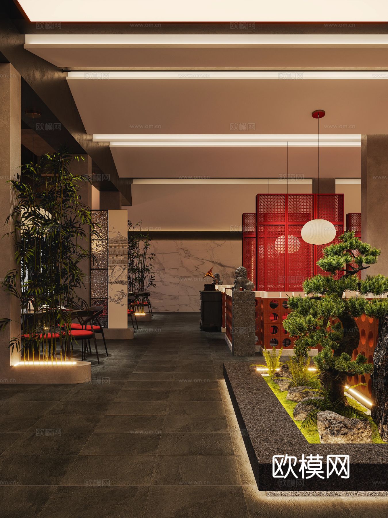 厨乡情商业餐饮项目效果图下载（渲染图4）