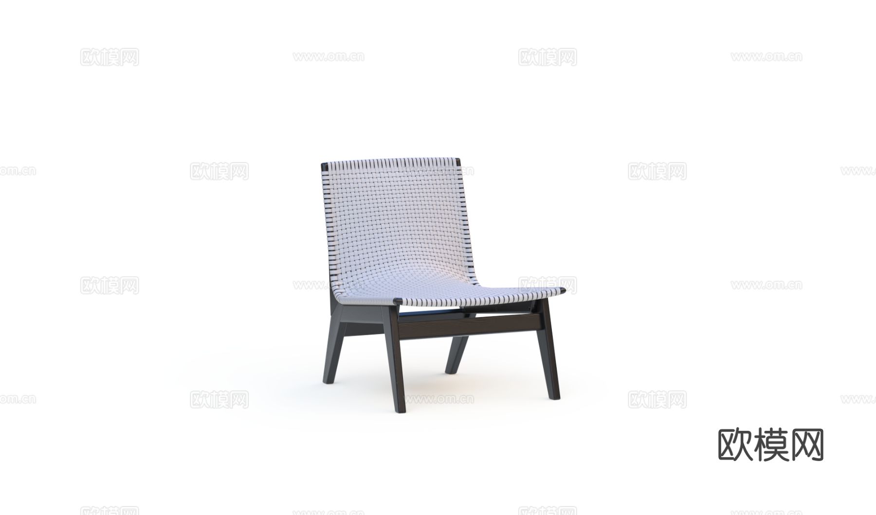 東西生活 编织休闲椅3d模型下载