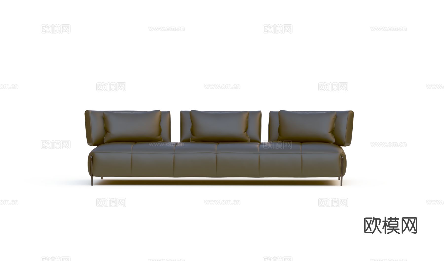 東西生活 现代三人沙发3d模型下载