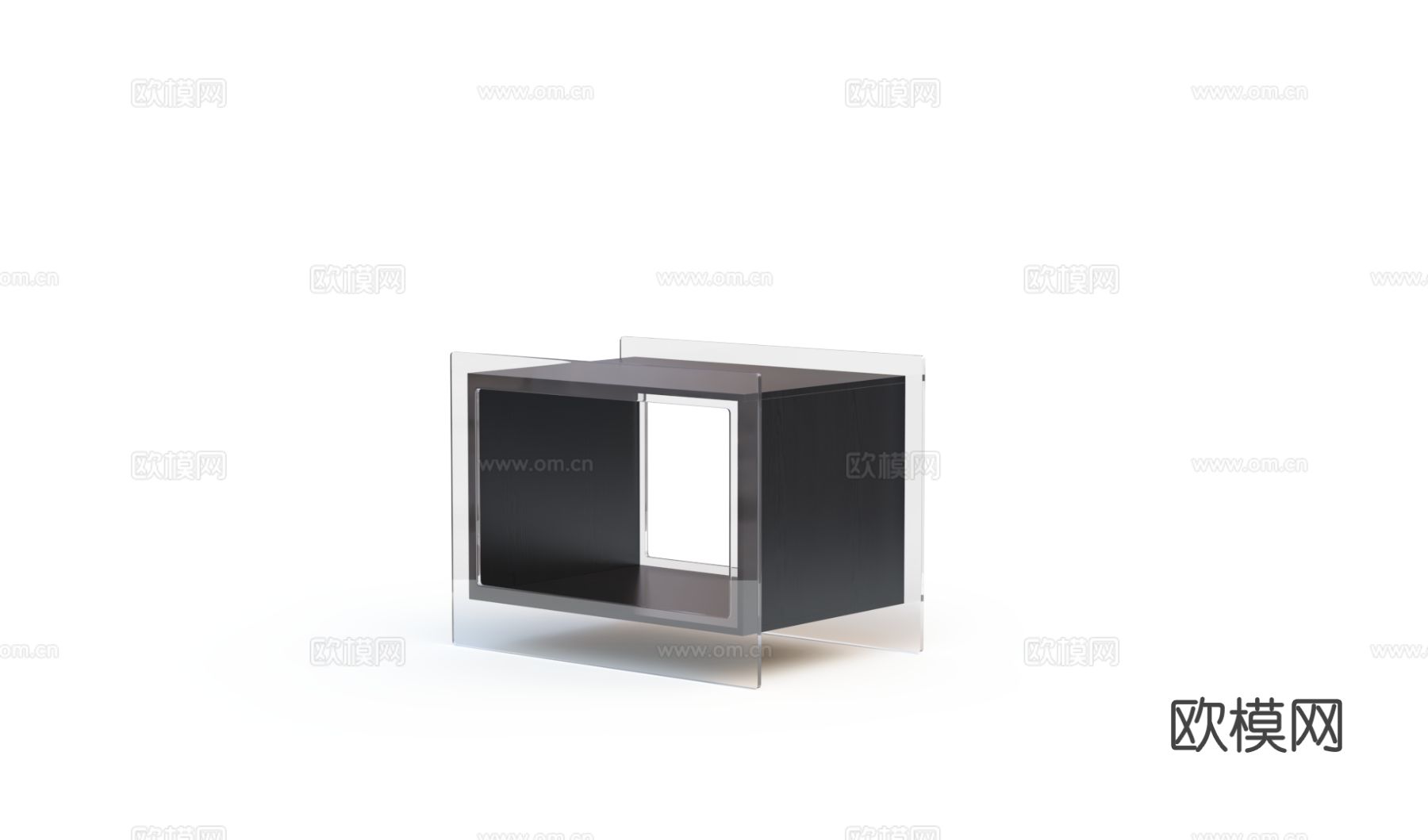 東西生活 亚克力床头柜3d模型下载