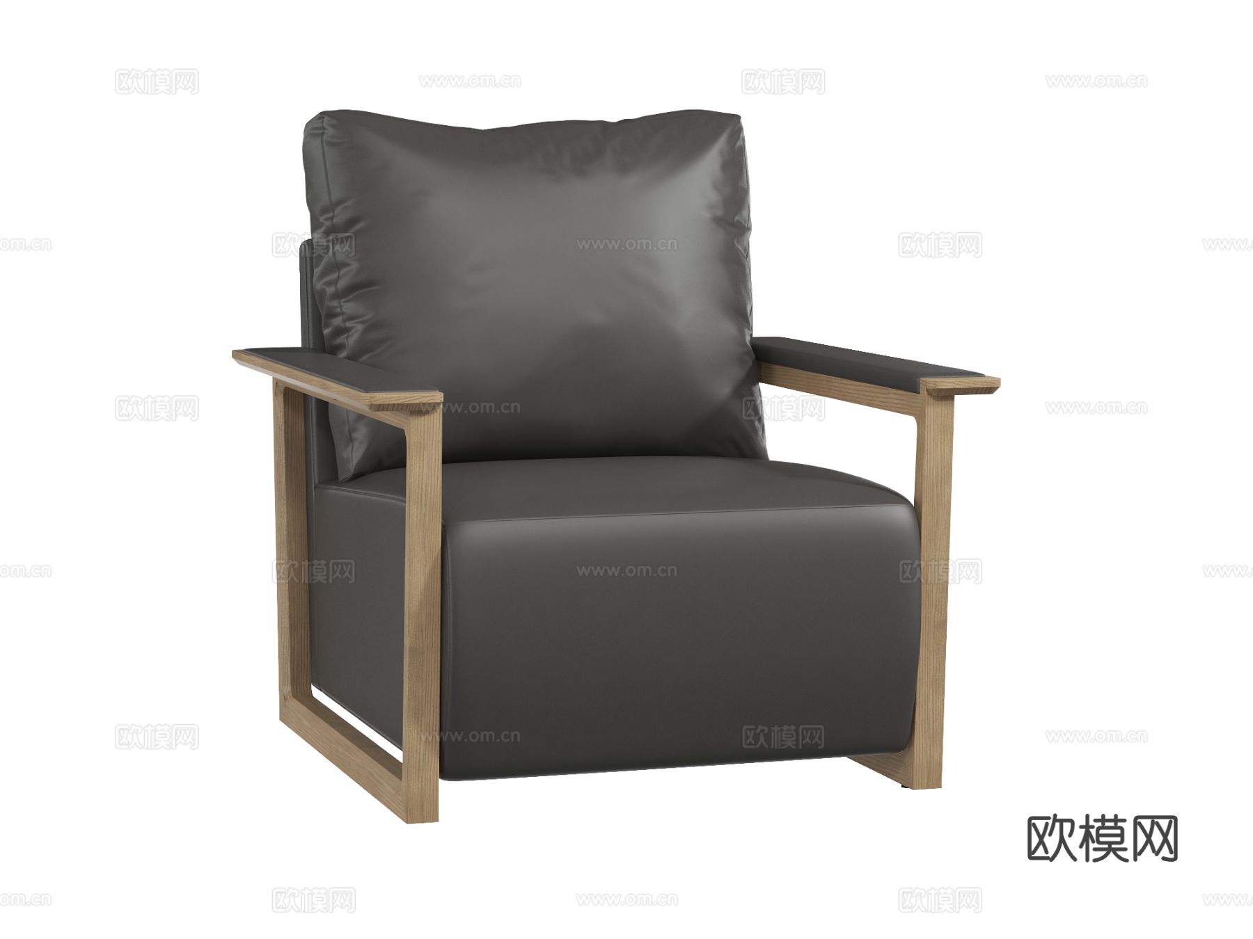 冠臣 现代单人沙发3d模型下载