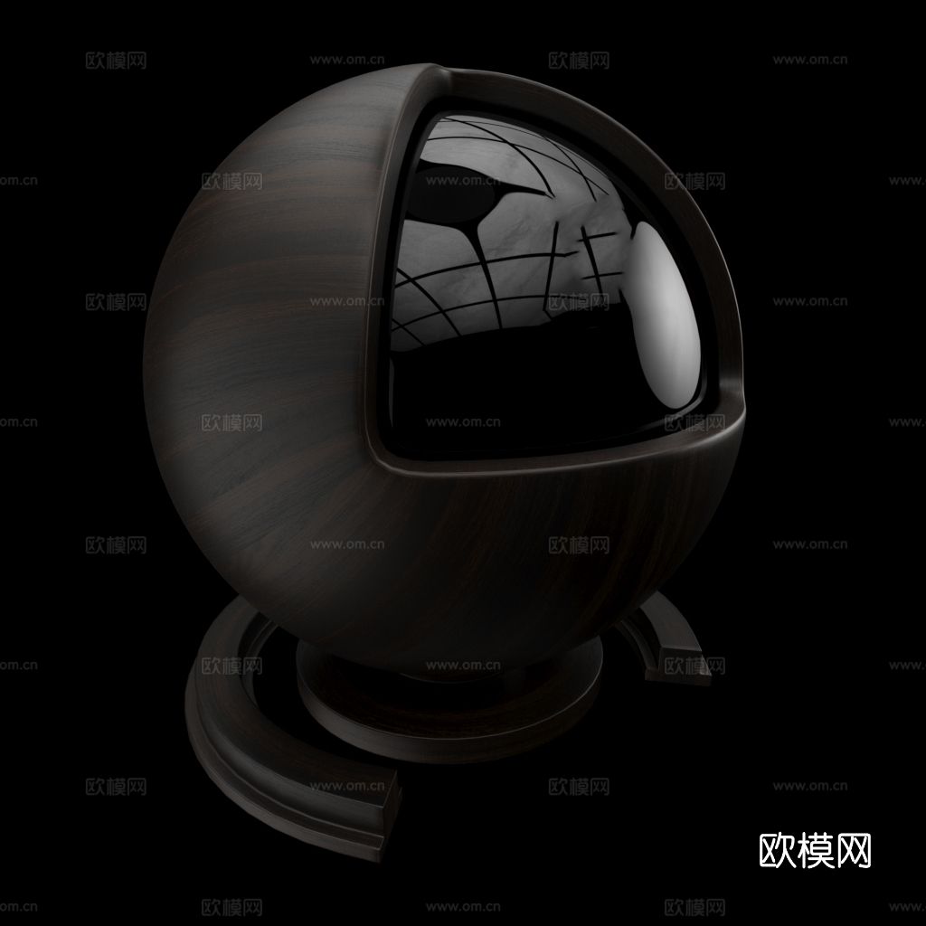 深色哑光木纹材质下载