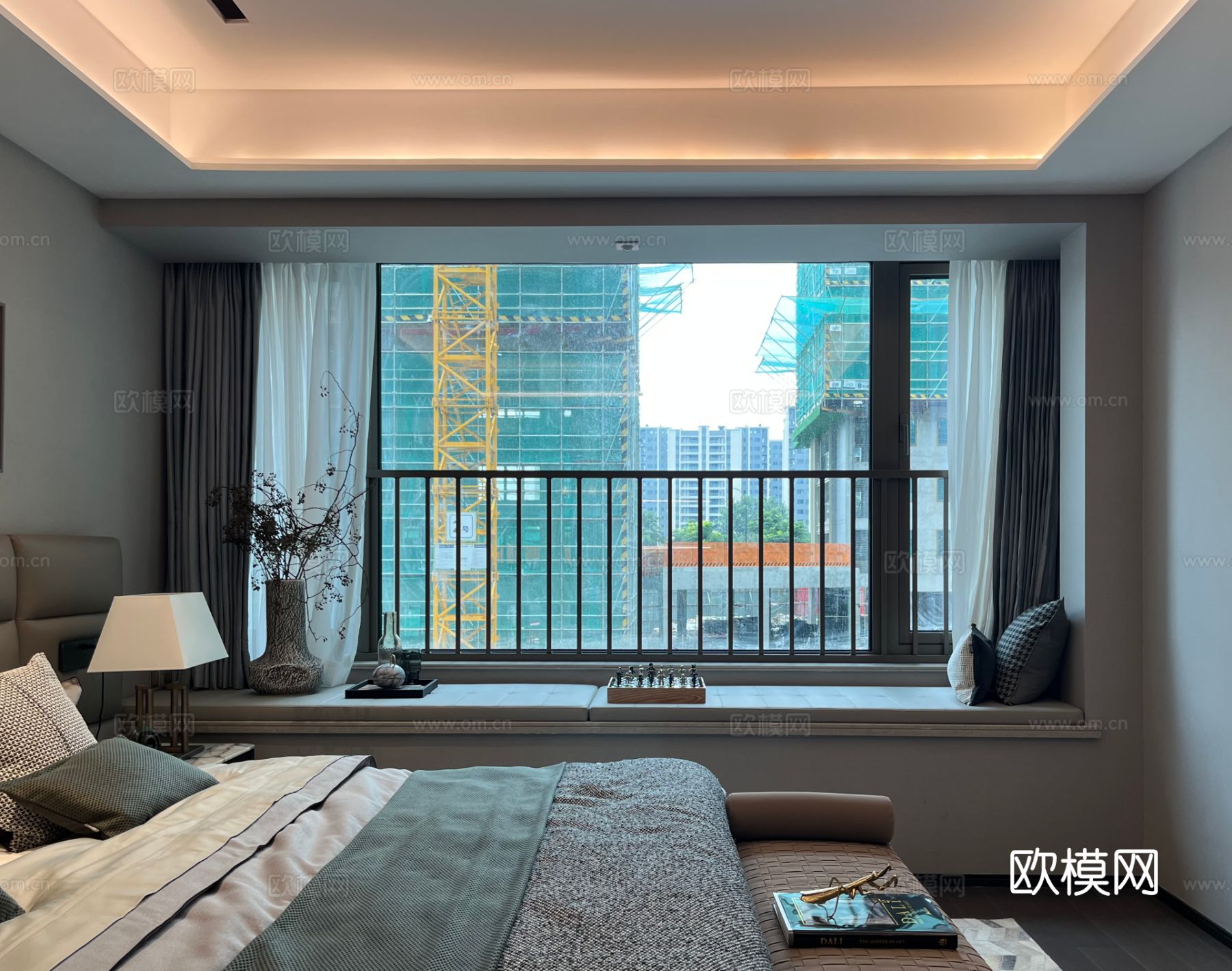 卧室飘窗台cad大样图