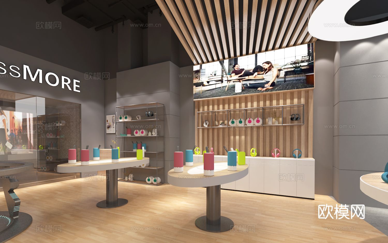 音箱专卖店cad施工图