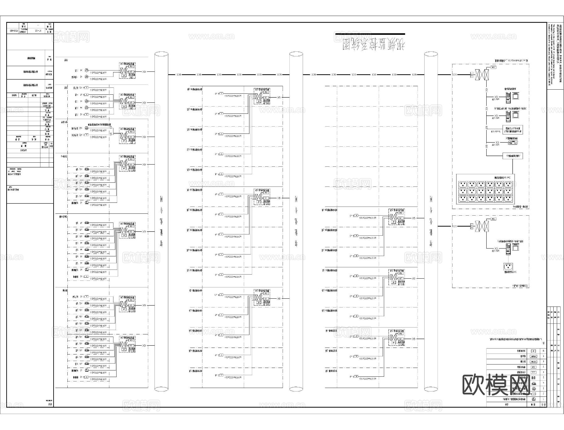 校园弱电系统图下载（渲染图1）