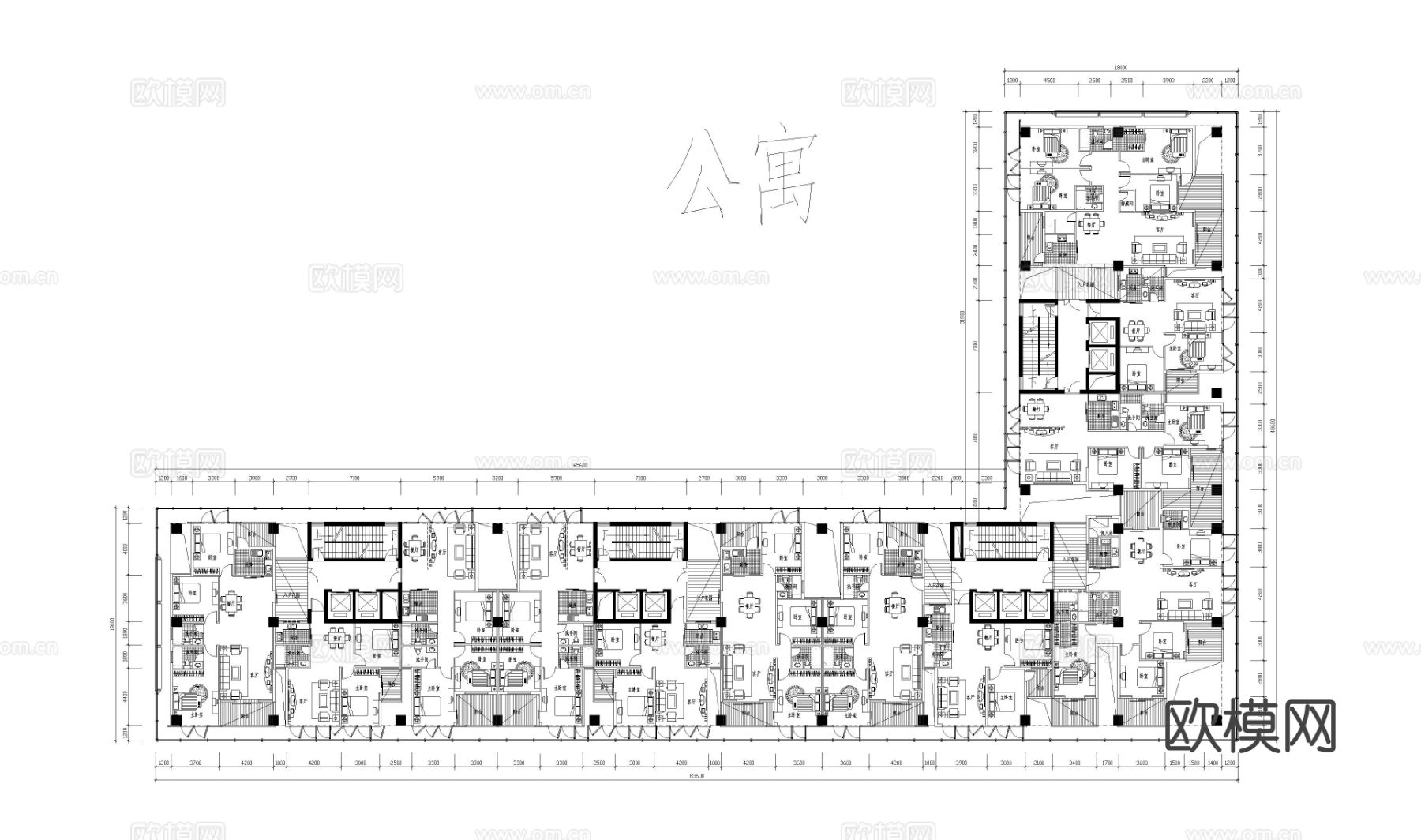 银座晶都大厦方案设计cad施工图