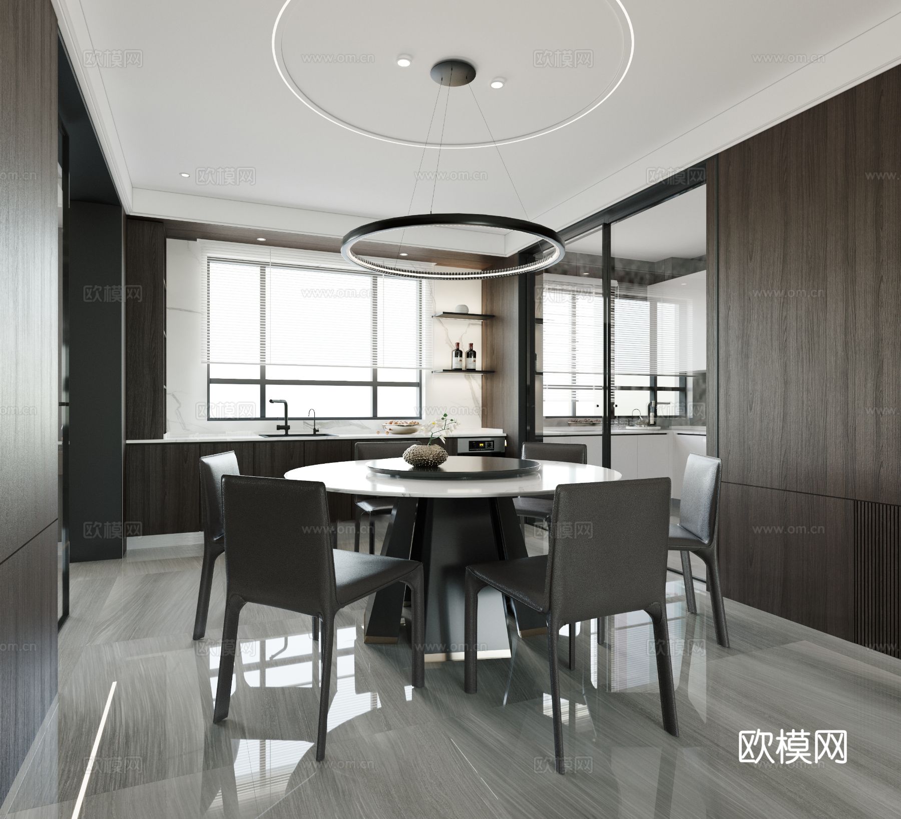 现代复式家居  loft 公寓装修效果图下载（渲染图7）