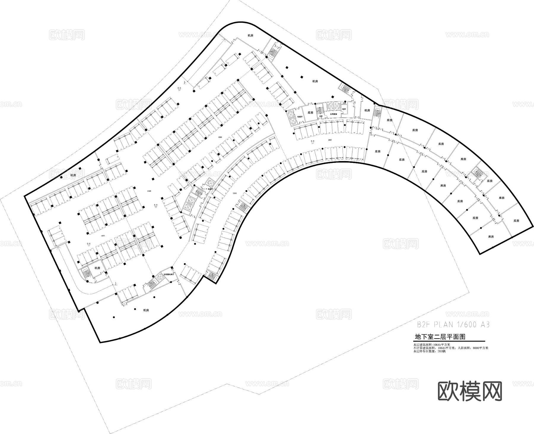 酒店建筑cad施工图下载（渲染图7）